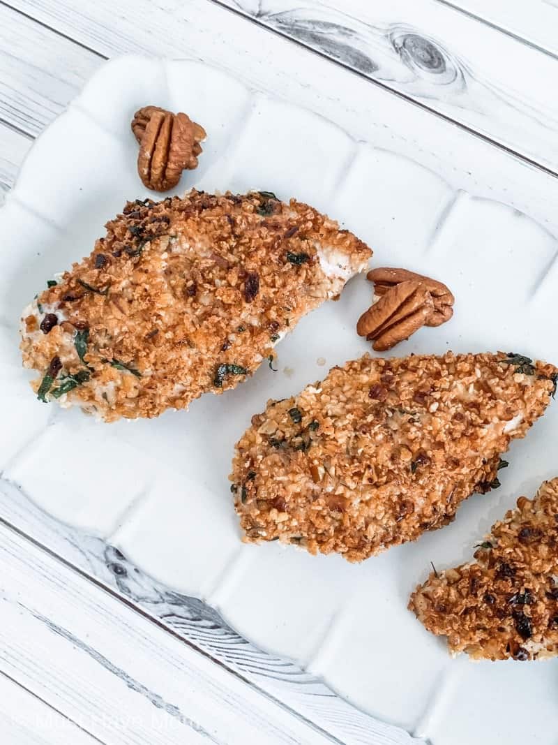 Pecan crusted chicken breasts