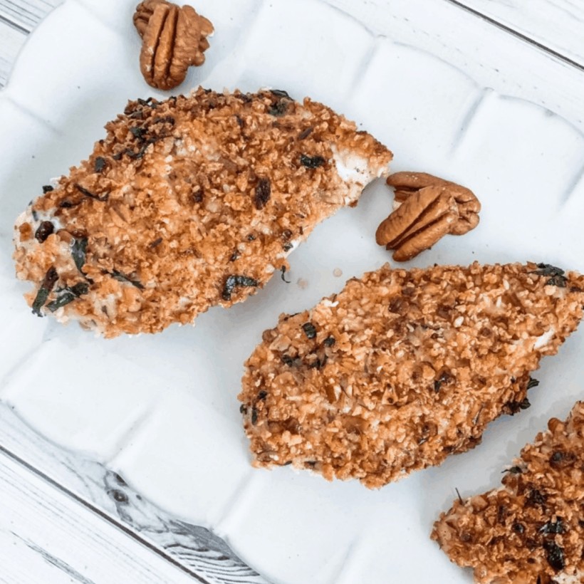 Pecan Crusted Chicken | Clean Eating Recipe