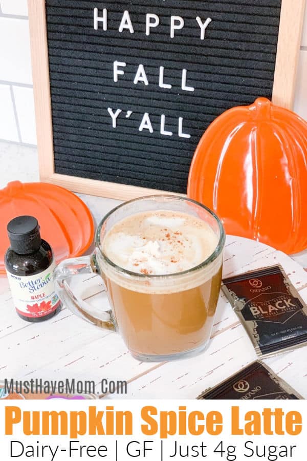 healthy pumpkin spice latte