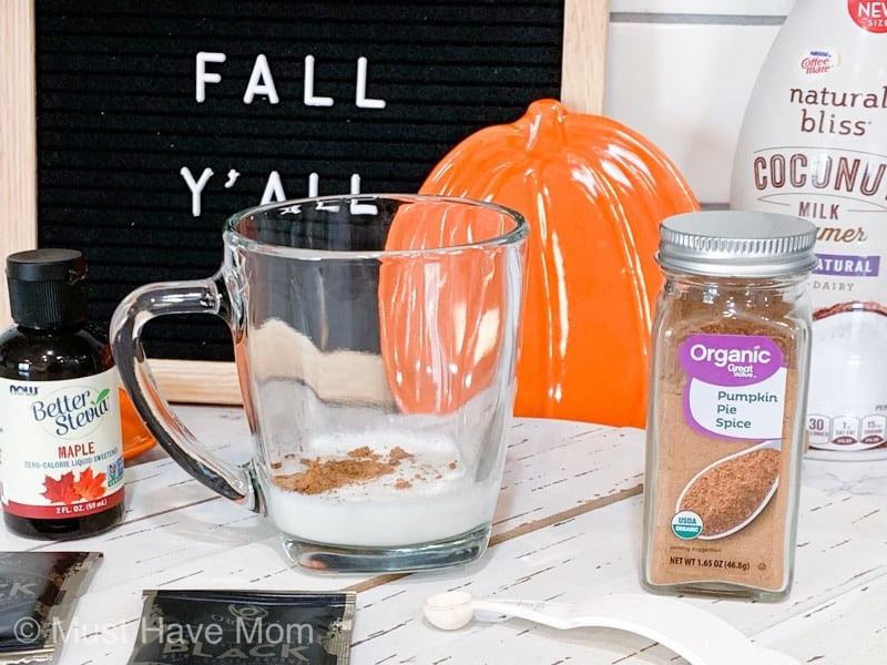 pumpkin spice latte ingredients