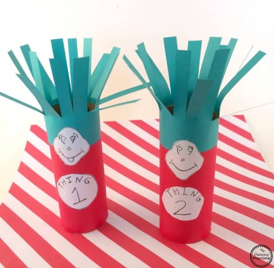 thing 1 and thing 2 toilet paper craft