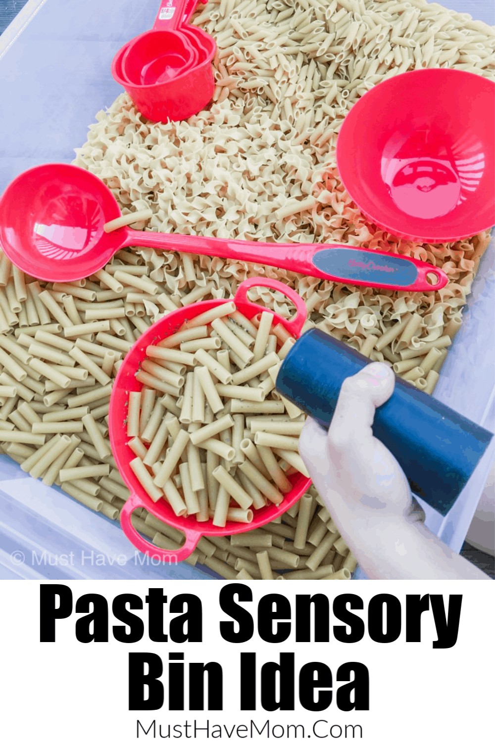 Pasta Sensory Bin Activity - Must Have Mom