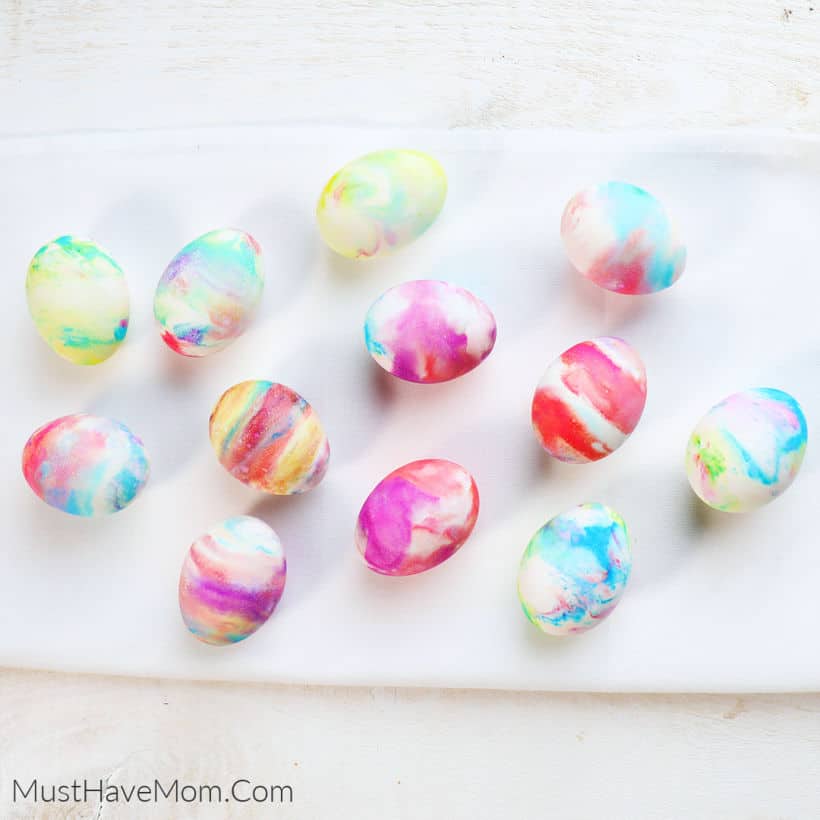 tie dye eggs