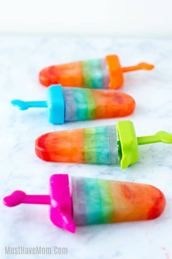 Make Homemade Popsicles | Rainbow Jello Ice Pops - Must Have Mom