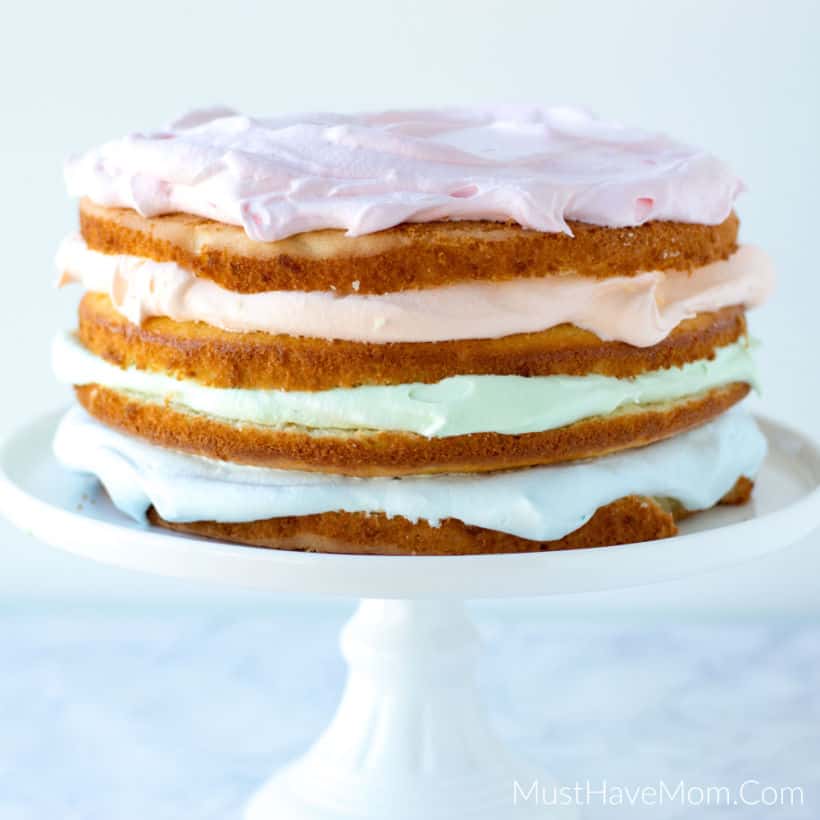 Beautiful Layered Jello Cake Spring Dessert Recipe Must Have Mom