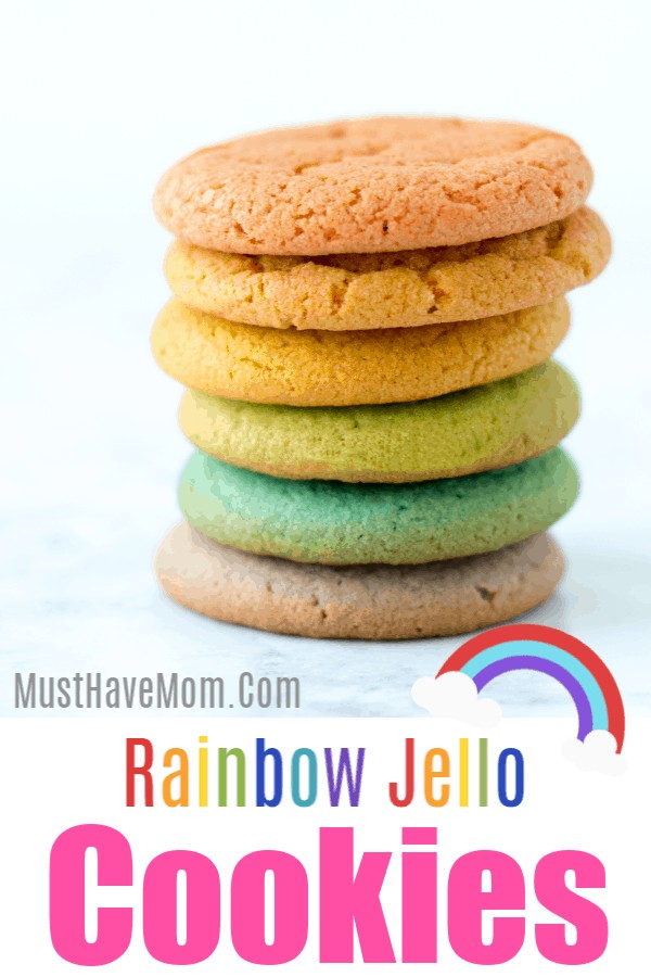 rainbow jello cookies