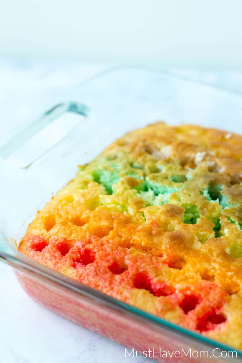 rainbow jello cake holes