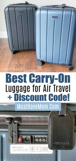 Chester Luggage Review + Chester Luggage Discount Code - Must Have Mom