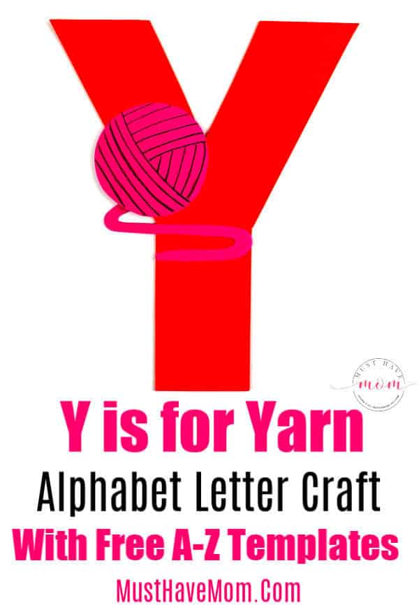 y is for yarn letter craft