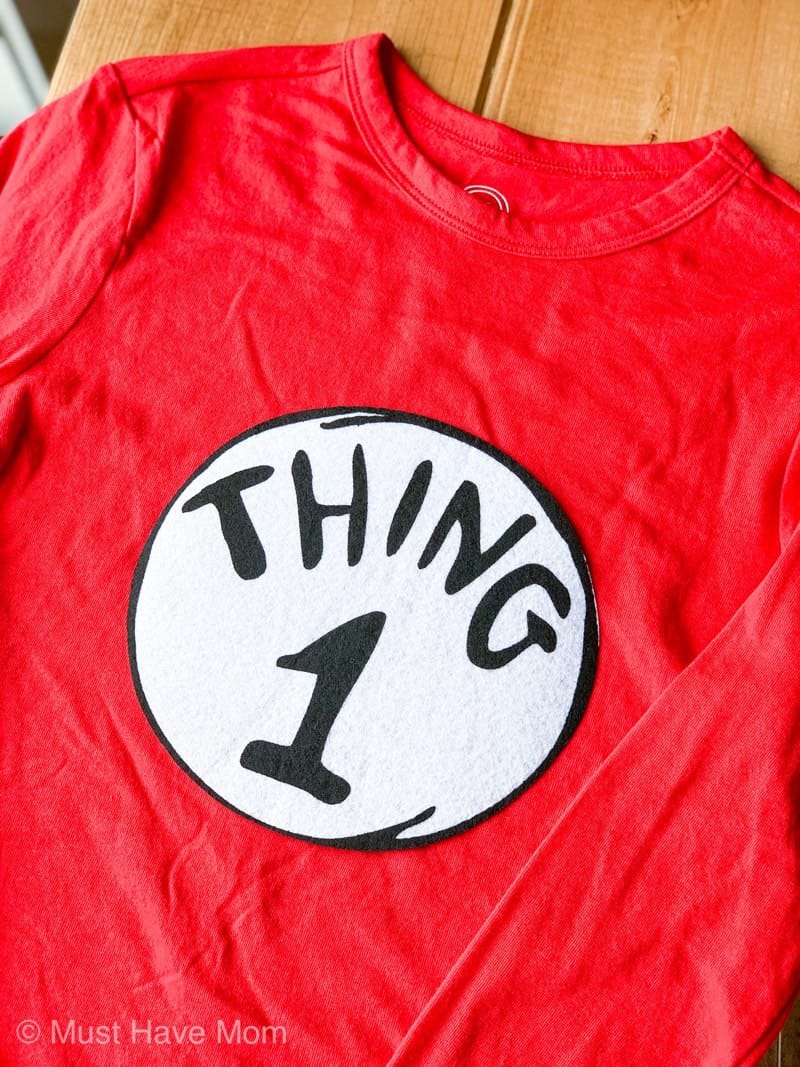 thing 1 and thing 2 shirts diy