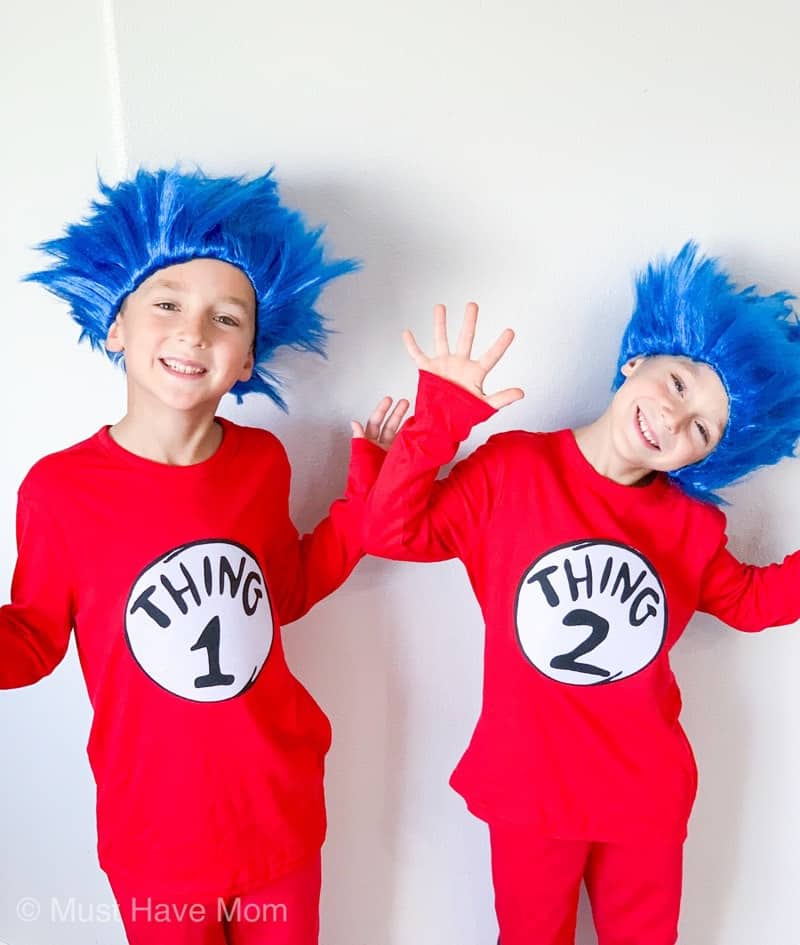 Thing 1 and Thing 2 costumes