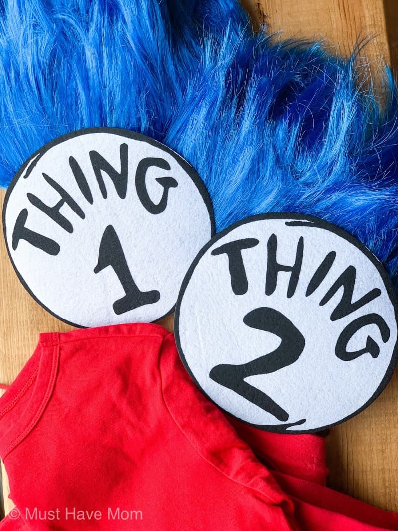 diy thing 1 and thing 2 costume supplies