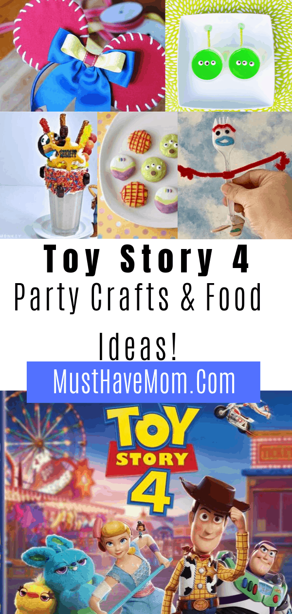 Toy Story 4 digital downloads are available on 10/1! It is the perfect time to plan a Toy Story Party with these crafts and food ideas.