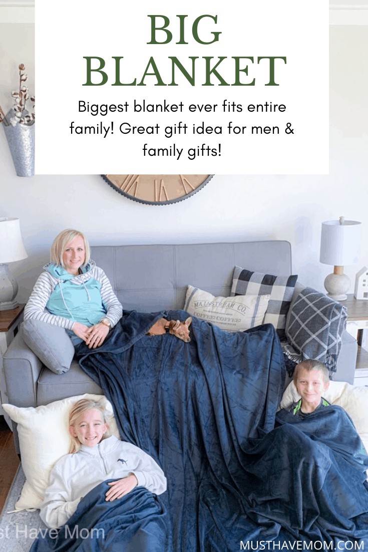 Big blankets from Big Blanket Co are the best blankets - gifts for him, family gift ideas!