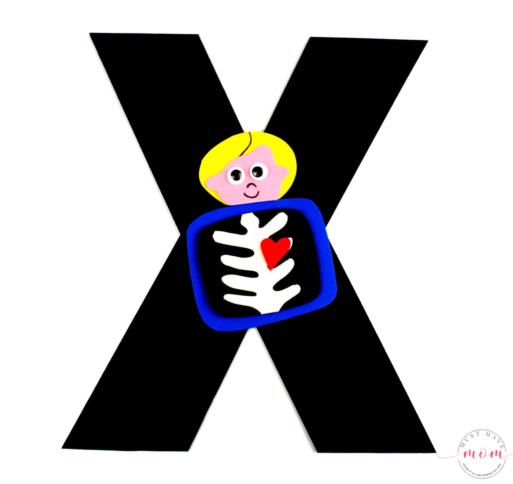 x is for x ray letter craft free printables must have mom