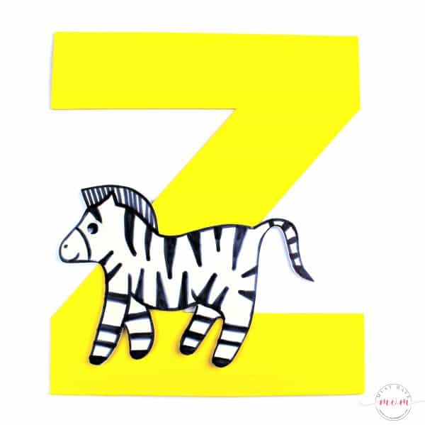 Z is for Zebra Letter Craft {Free Printables} - Must Have Mom