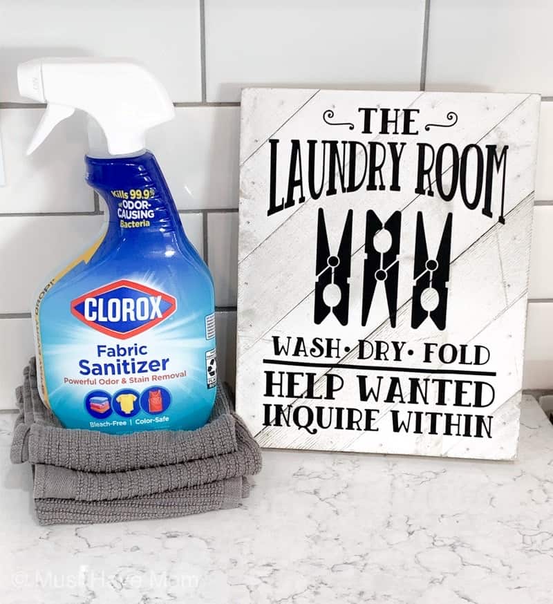 DIY Laundry Sign + Laundry Tips