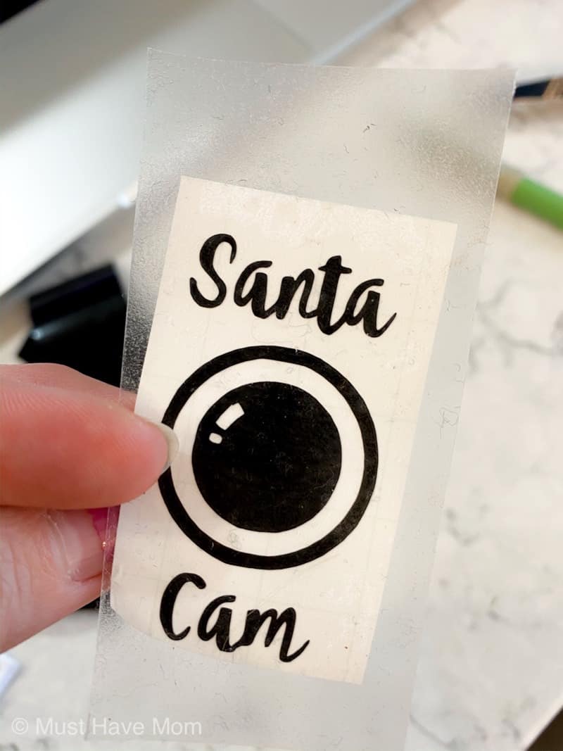 Santa Cam SVG on Vinyl