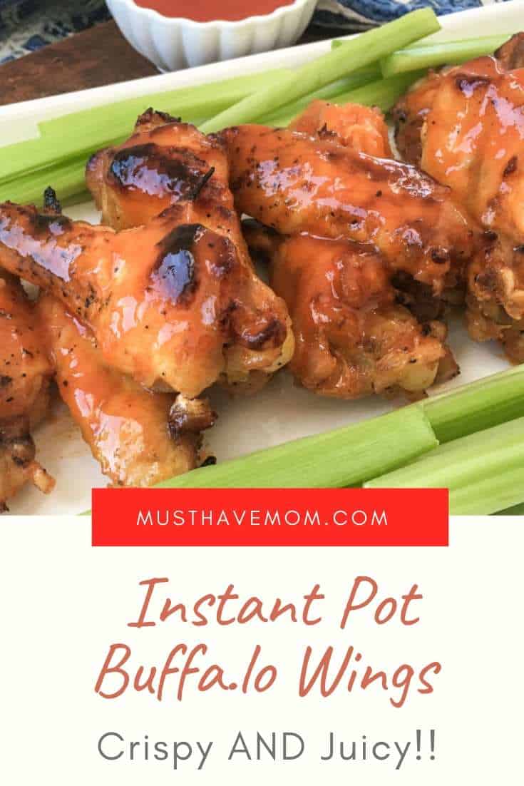 Instant Pot buffalo chicken wings