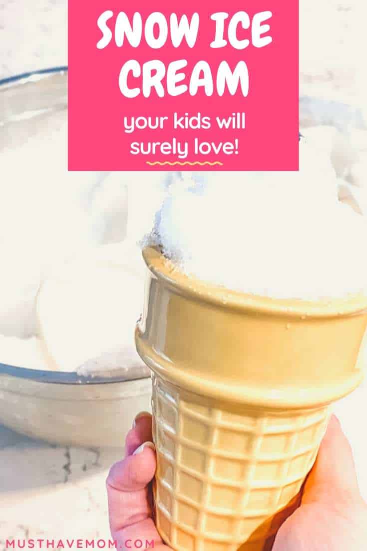 how to make snow ice cream