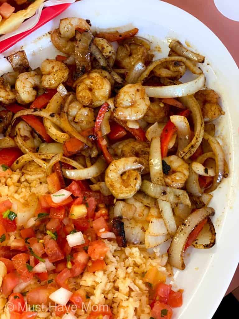 Taco Poncho Shrimp Fajitas