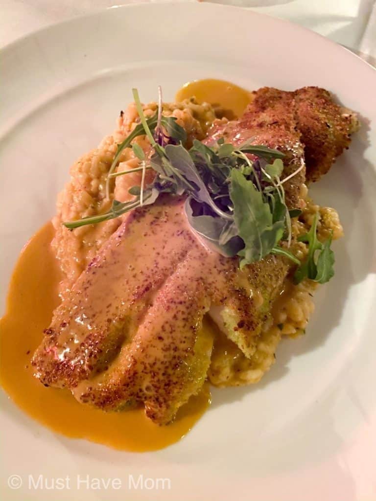 panko crusted yellowtail snapper