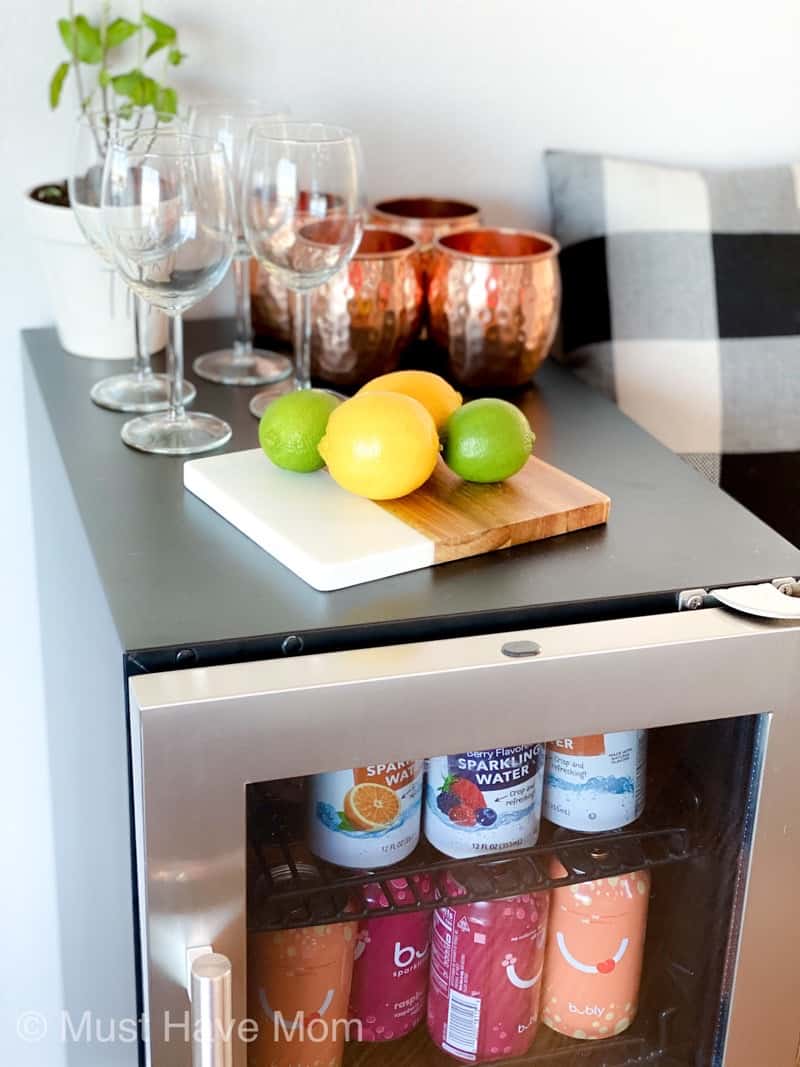 upscale mini fridge