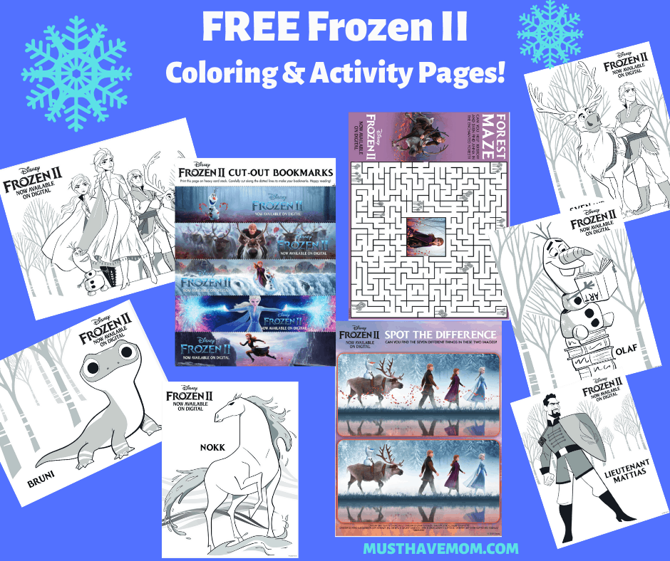 frozen 2 coloring pages printable free