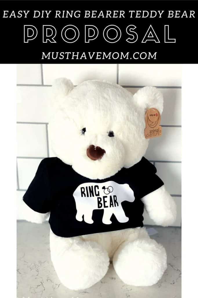 easy diy ring bearer teddy bear