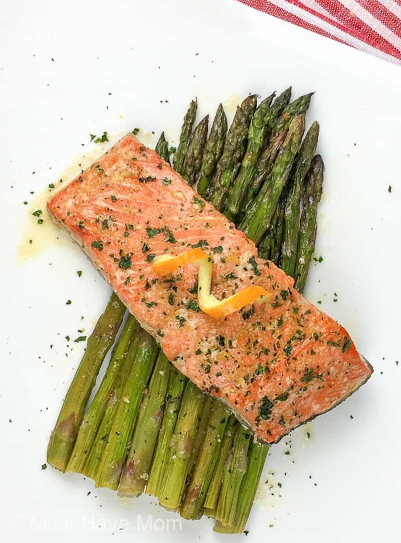 Sheet Pan Salmon with Asparagus