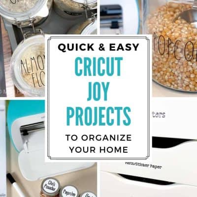 5 Easy Cricut Joy Projects To Organize Your Home