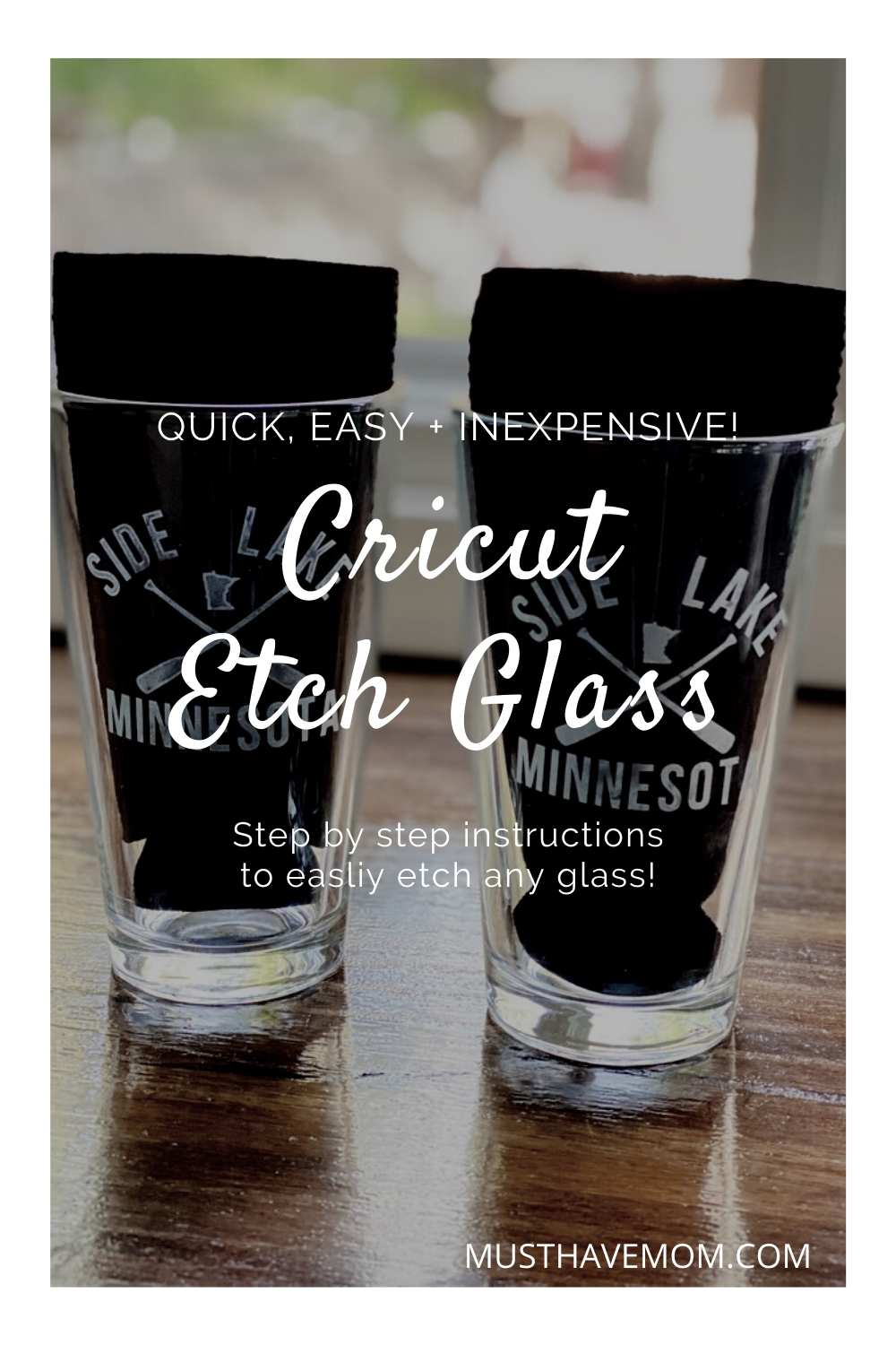 Cricut Glass Etching: How to Easily Etch Glass with Armour Etch!