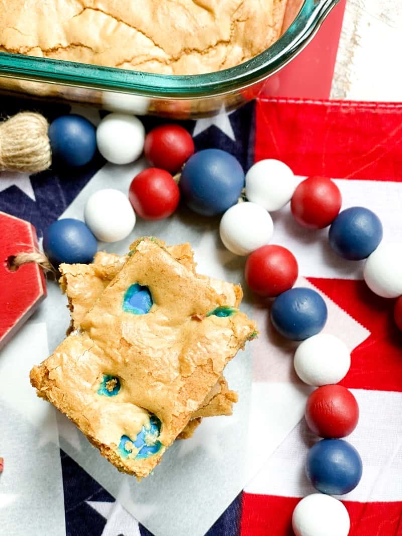 4th of july cookie bars