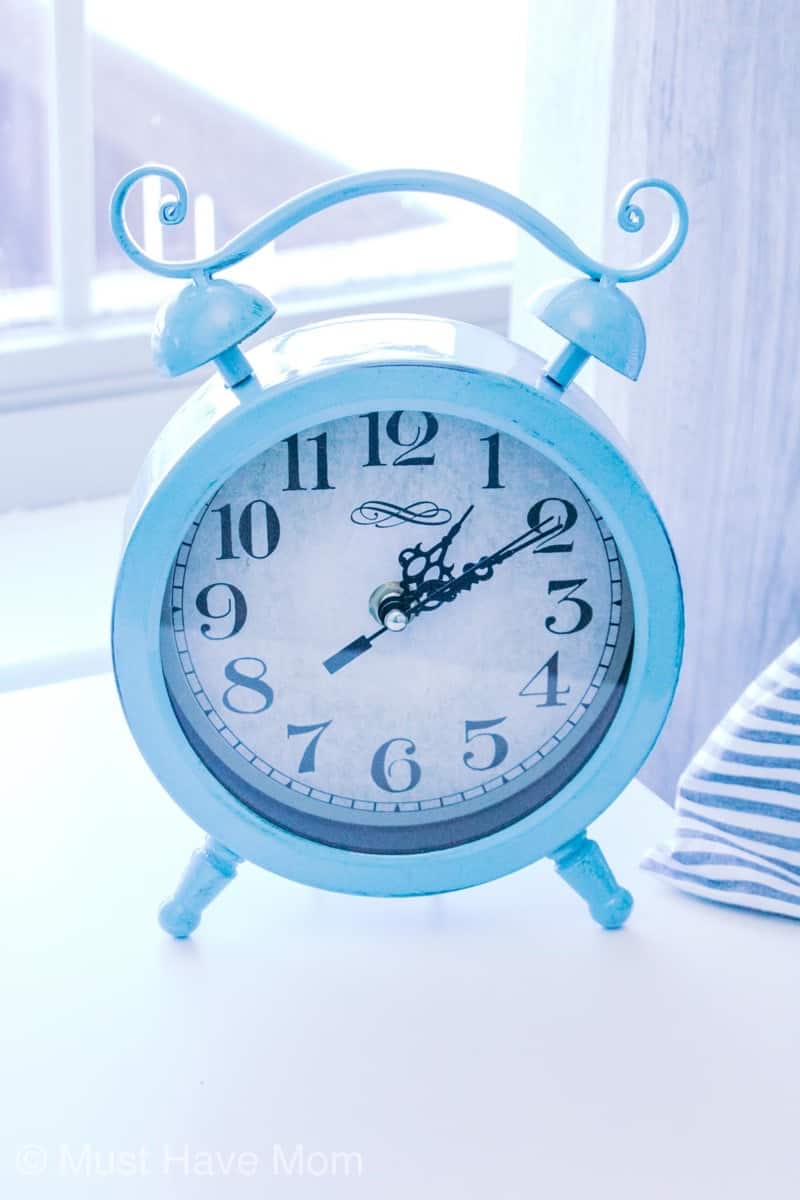 farmhouse bedroom clock