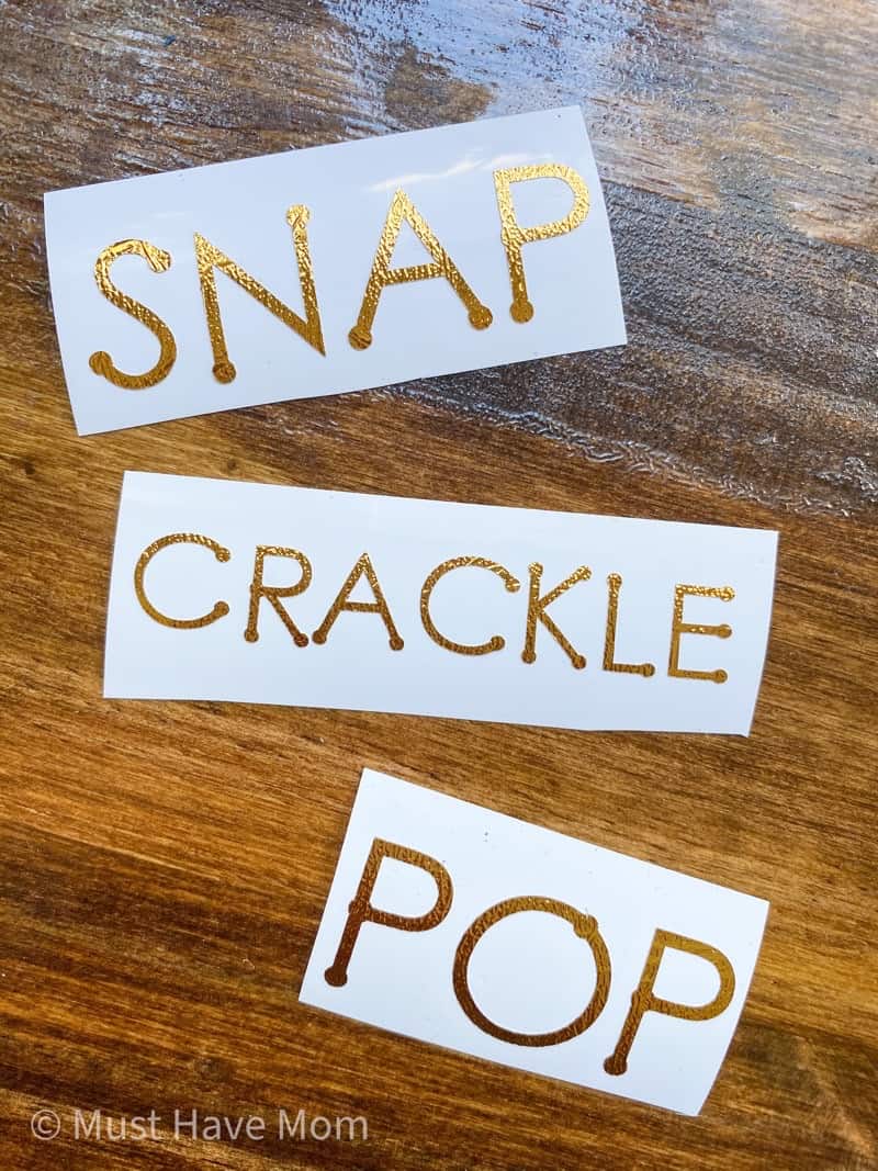 snap crackle pop mason jars