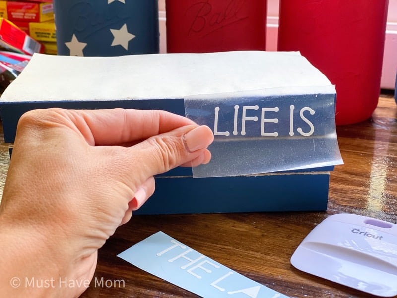 Cricut book stack stamping