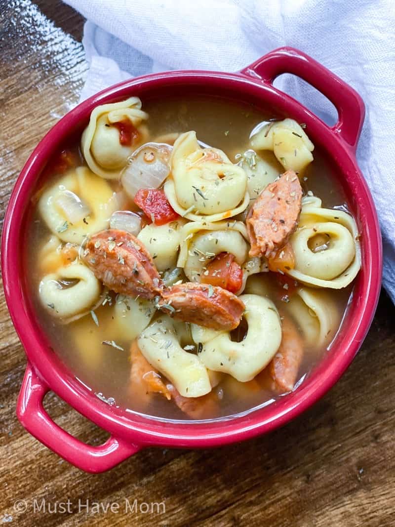 Instant pot cheap sausage tortellini soup