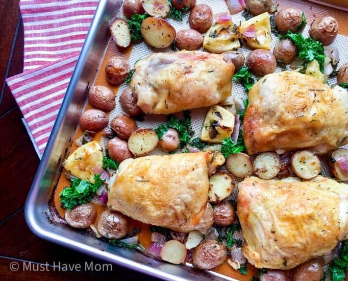 Chicken Sheet Pan Dinner - Must Have Mom