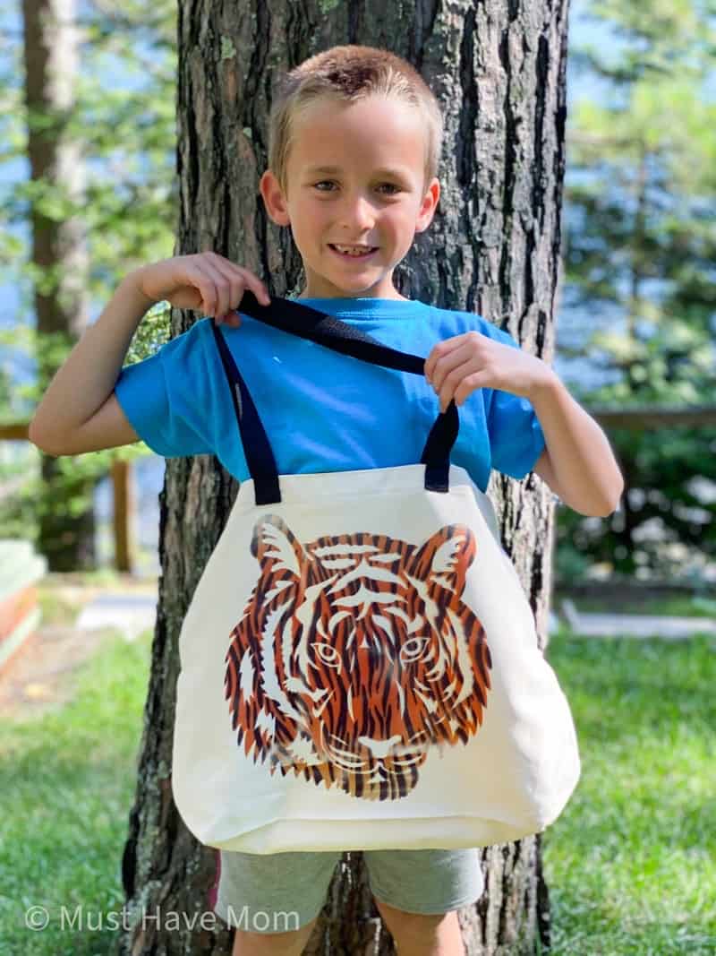 tiger book bag