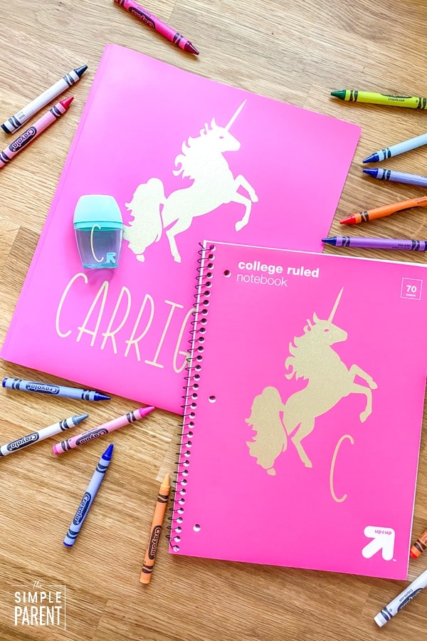 diy folders and notebooks cricut project