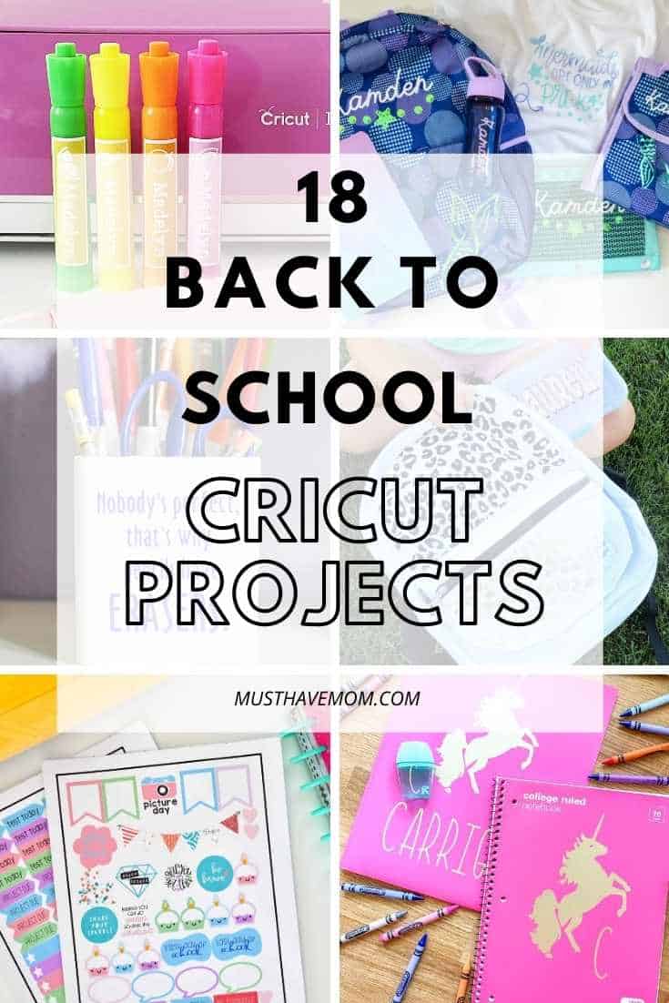 18 Must Have Back To School Cricut Projects