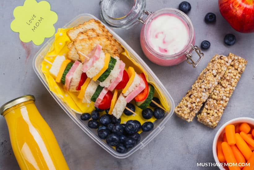 kids cold lunch ideas kabobs