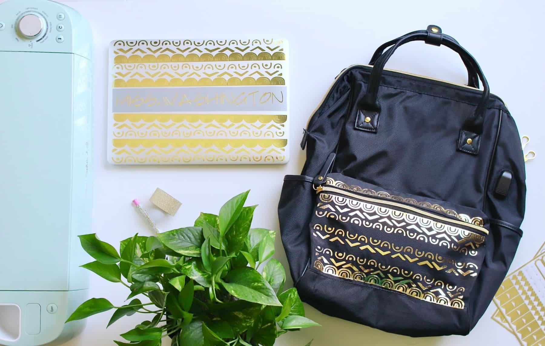 diy cricut tribal bag