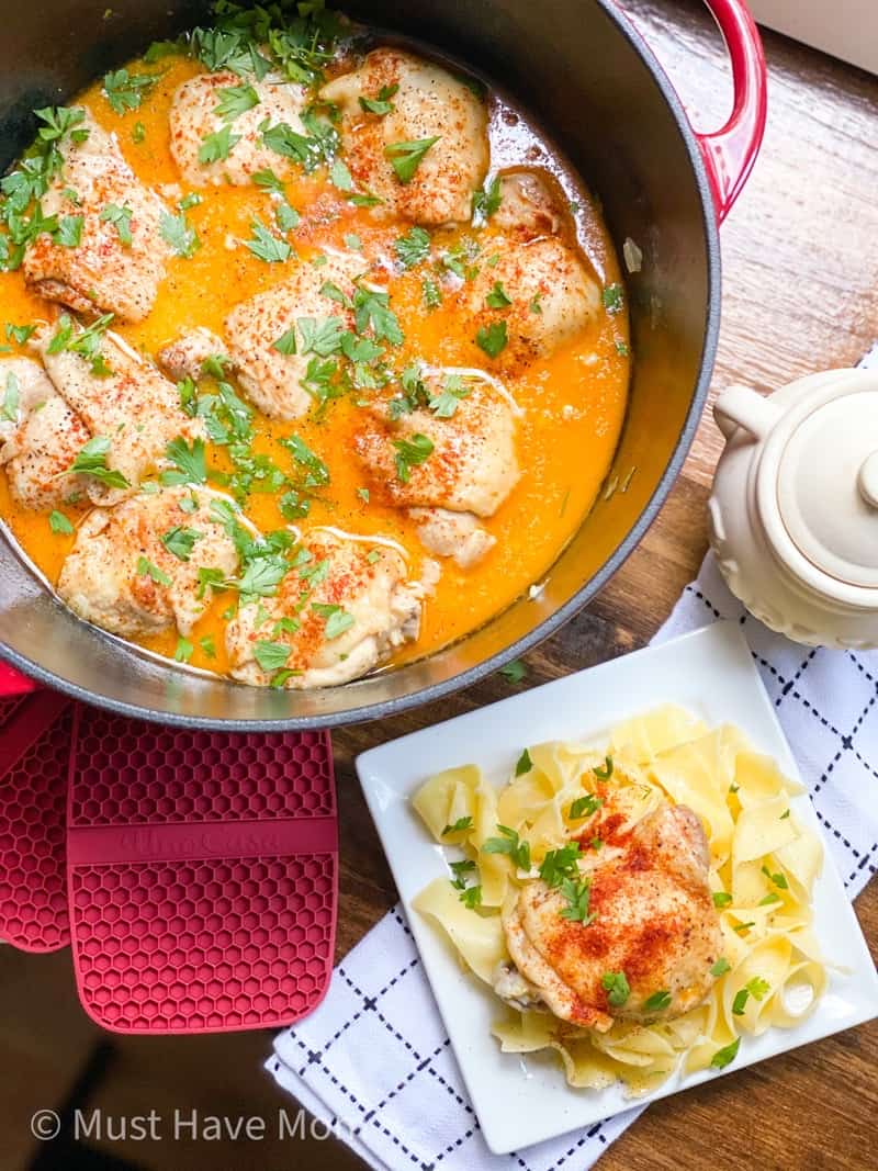 dutch oven chicken paprikash