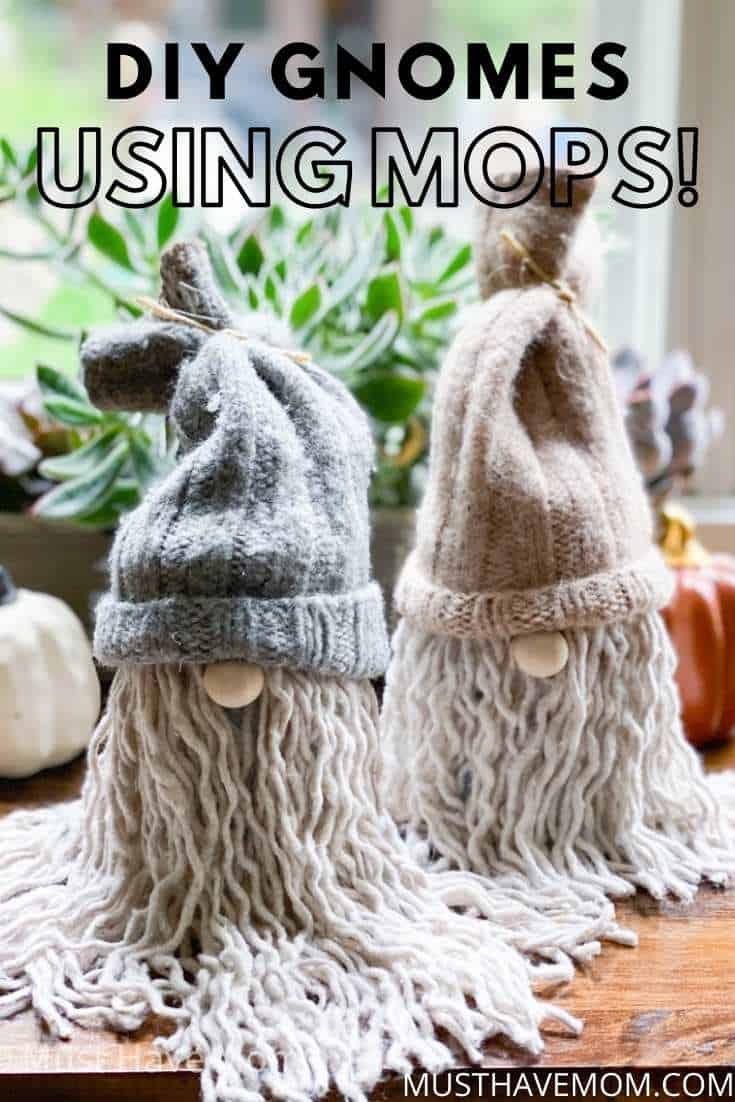 diy gnomes using mops