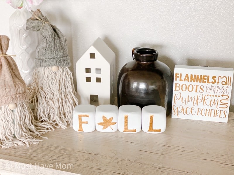 fall decor cricut project