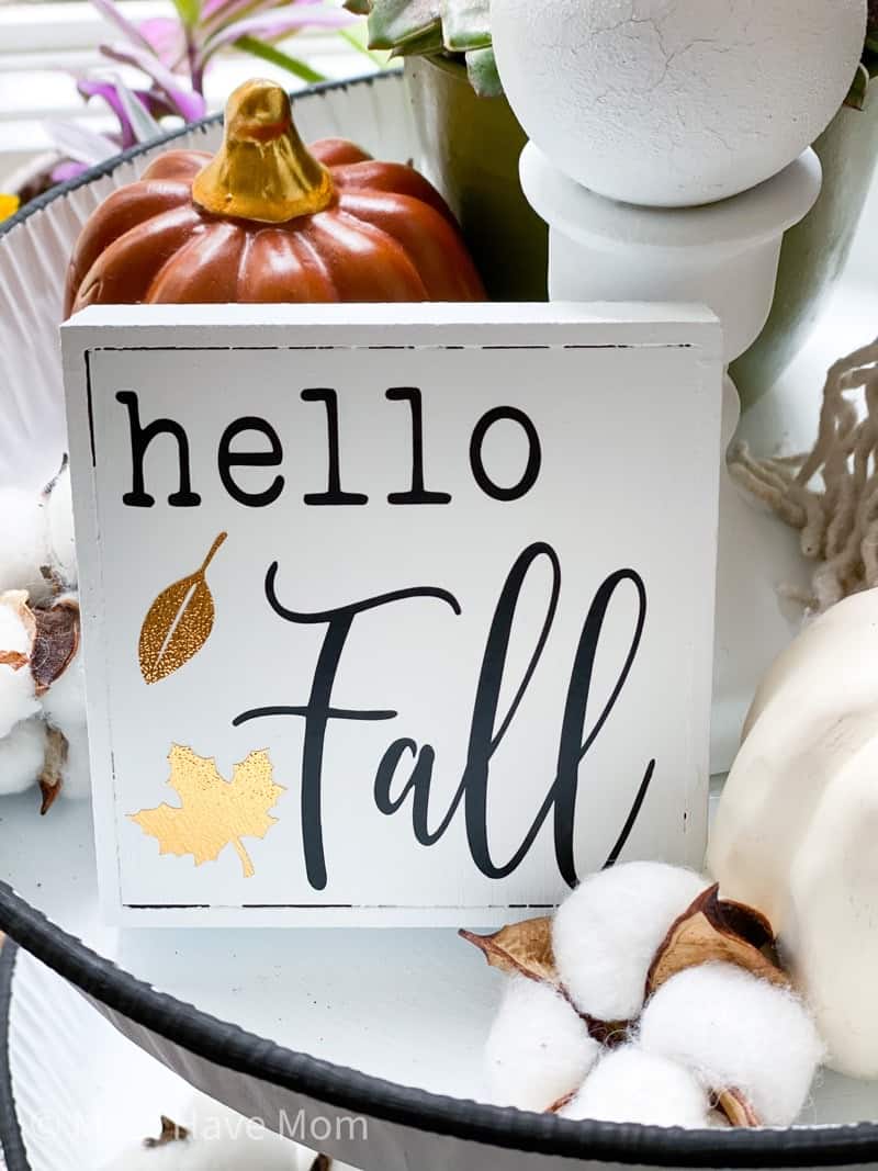 Hello Fall sign DIY