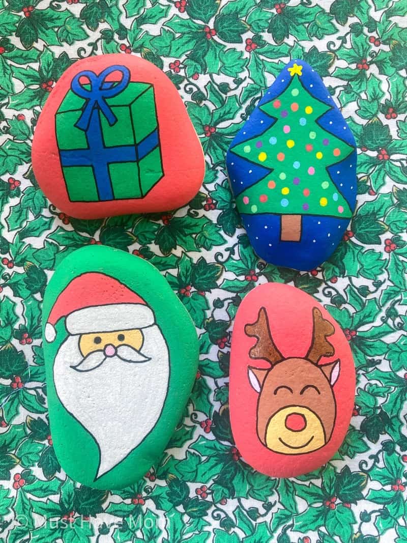 Christmas Rock Painting Ideas - Must Have Mom