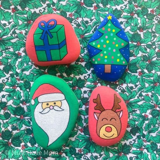 Christmas Rock Painting Ideas - Must Have Mom