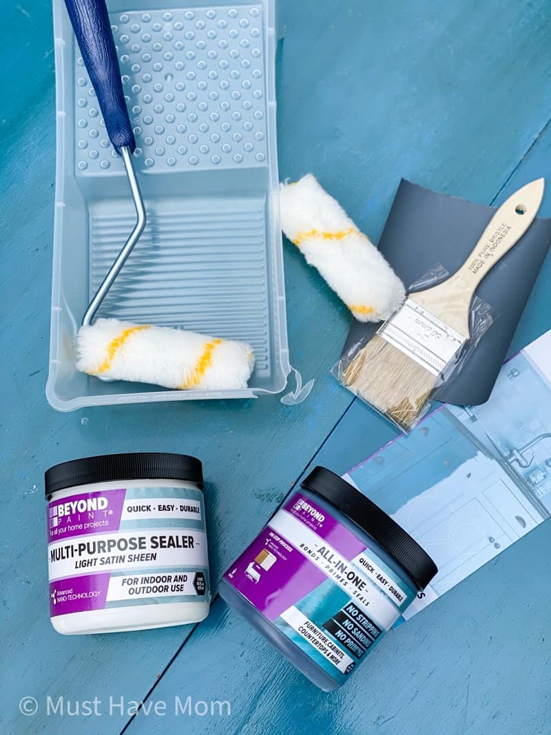 beyond paint supplies to paint a table